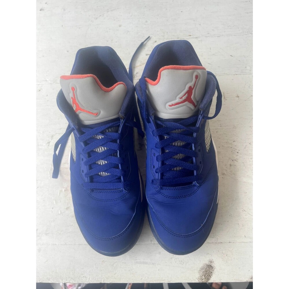 Nike Air Jordan 5 Retro Low NY Knicks Blue/Orange Men's Size 9.5 819171-417 2016